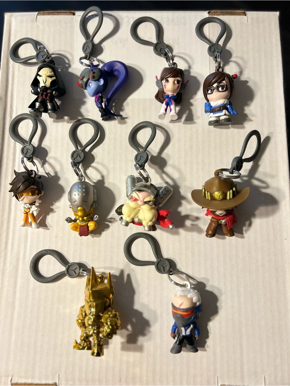 Overwatch Backpack Hangers Clip On Figures Chibi Lot of 10 Blizzard